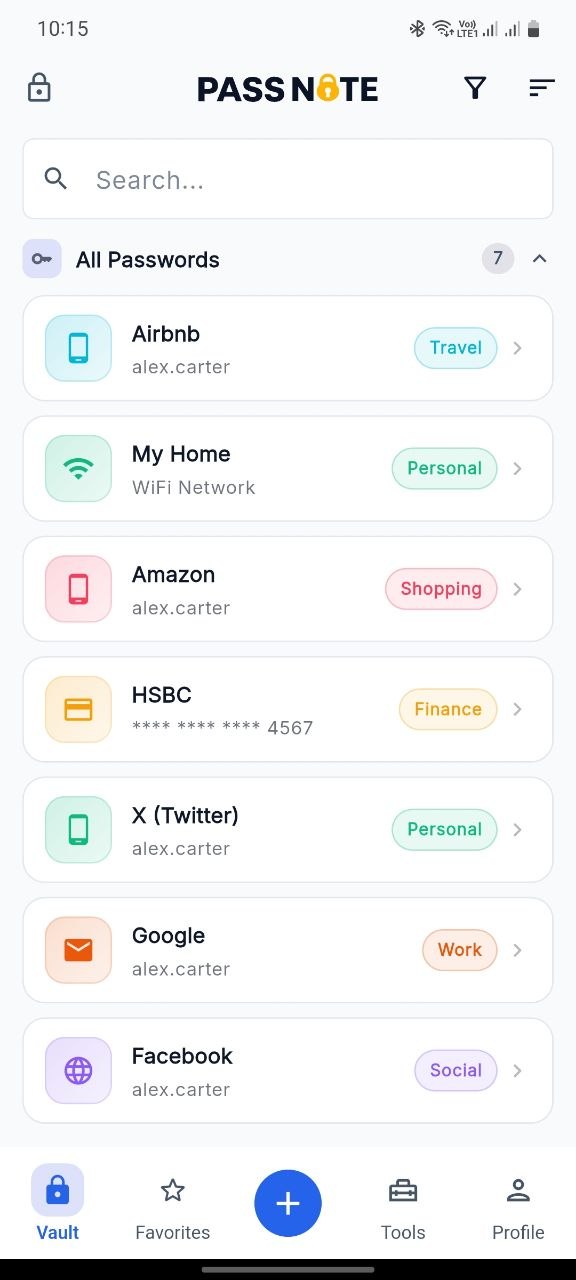PassNote Password Generator