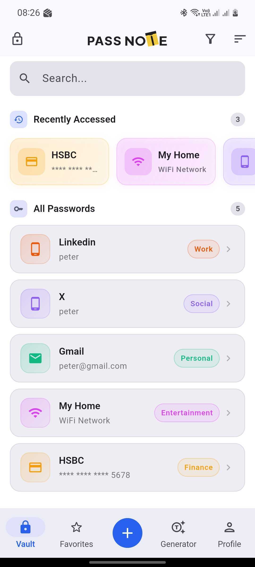 Vault Interface